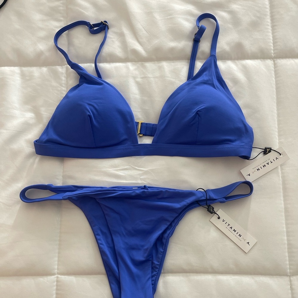 Vitamin A Brand New Moss Bralette Bikini Top